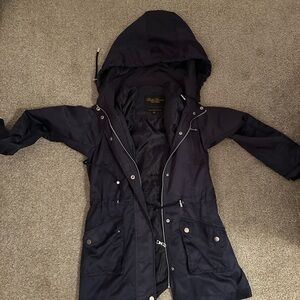 Navy Hooded Women's Jacket